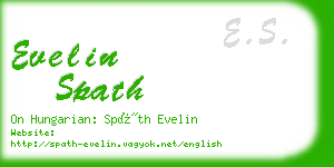 evelin spath business card